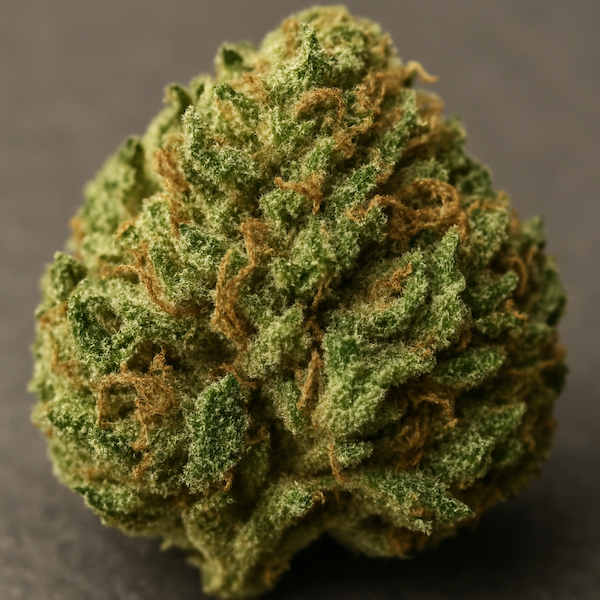 Primer plano de una flor de cáñamo CBD